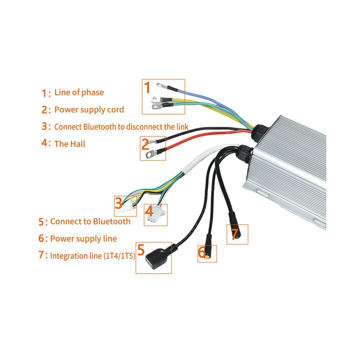 Ebike Controller with Programmable Bluetooth with Ukc1