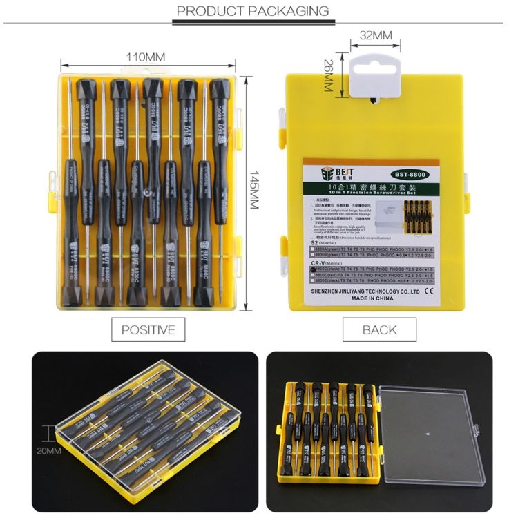 10 In 1 Repair Tool Precision Screwdriver Set