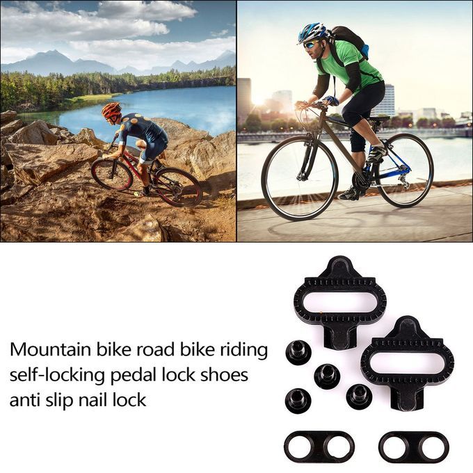 Mountain Bike Riding Self-lo King Slip  Leats Pedals  Leats Nuts Lo King Plate-black