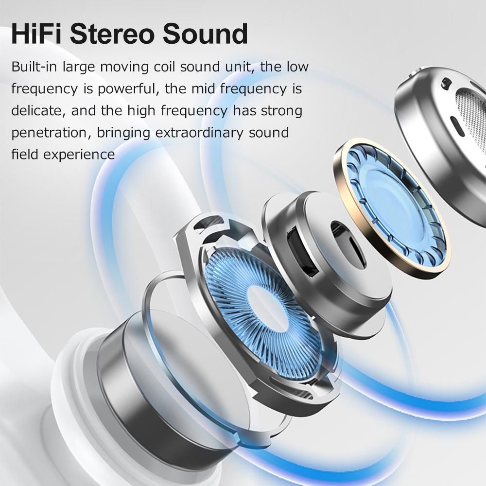 Lenovo thinkplus LP75 True Wireless BT Headphones Sports Earbuds BT5.3 Chip HiFi Stereo Sound Long Endurance Time White