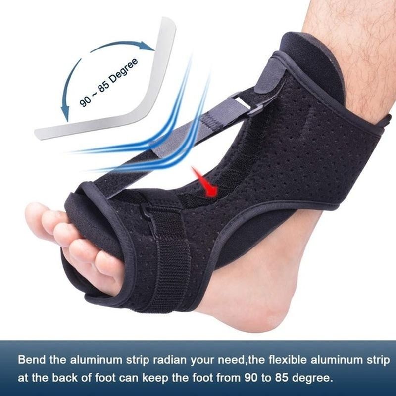 1PC Adjustable Plantar Fasciitis Night-Black