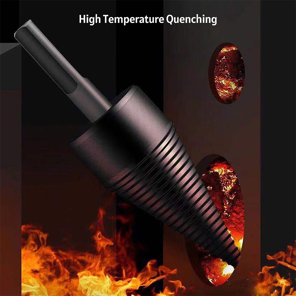 Firewood Drill Bit 3pcs Replaceable Shank Square Round Hex