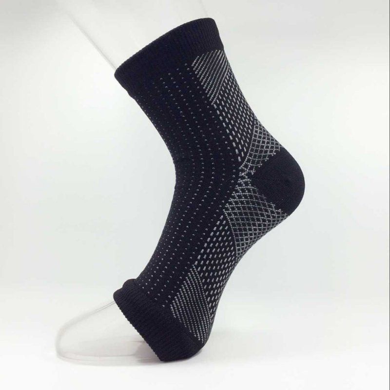 1PC Women Sport Ankle Support  Elastic Compression High Protect Guard Band Safety Running Fitness Foot Heel Wrap Bandage For Men L 10-12.5