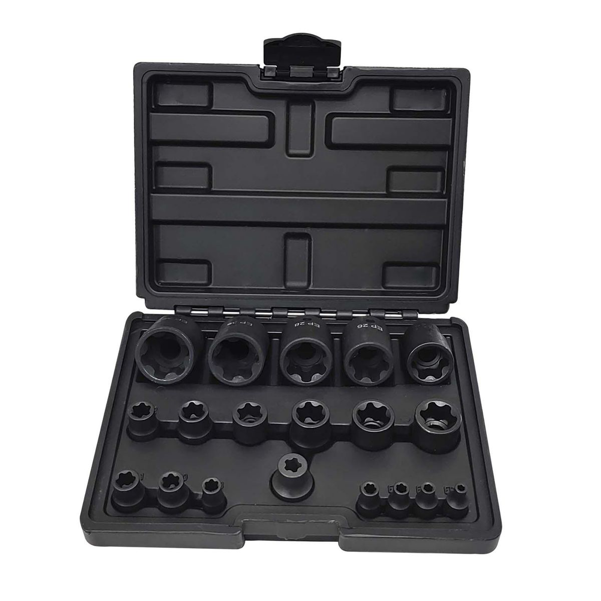 19 Pieces EP Socket Set -Ep32 Sturdy With 1/2'' 3/8'' 1/4'' DR 6