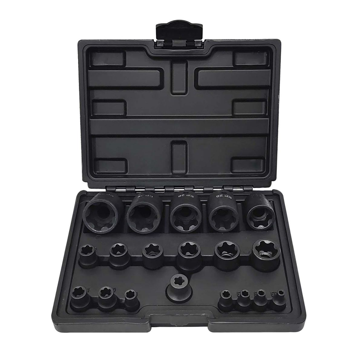 19 Pieces EP Socket Set -Ep32 Sturdy With 1/2'' 3/8'' 1/4'' DR 6