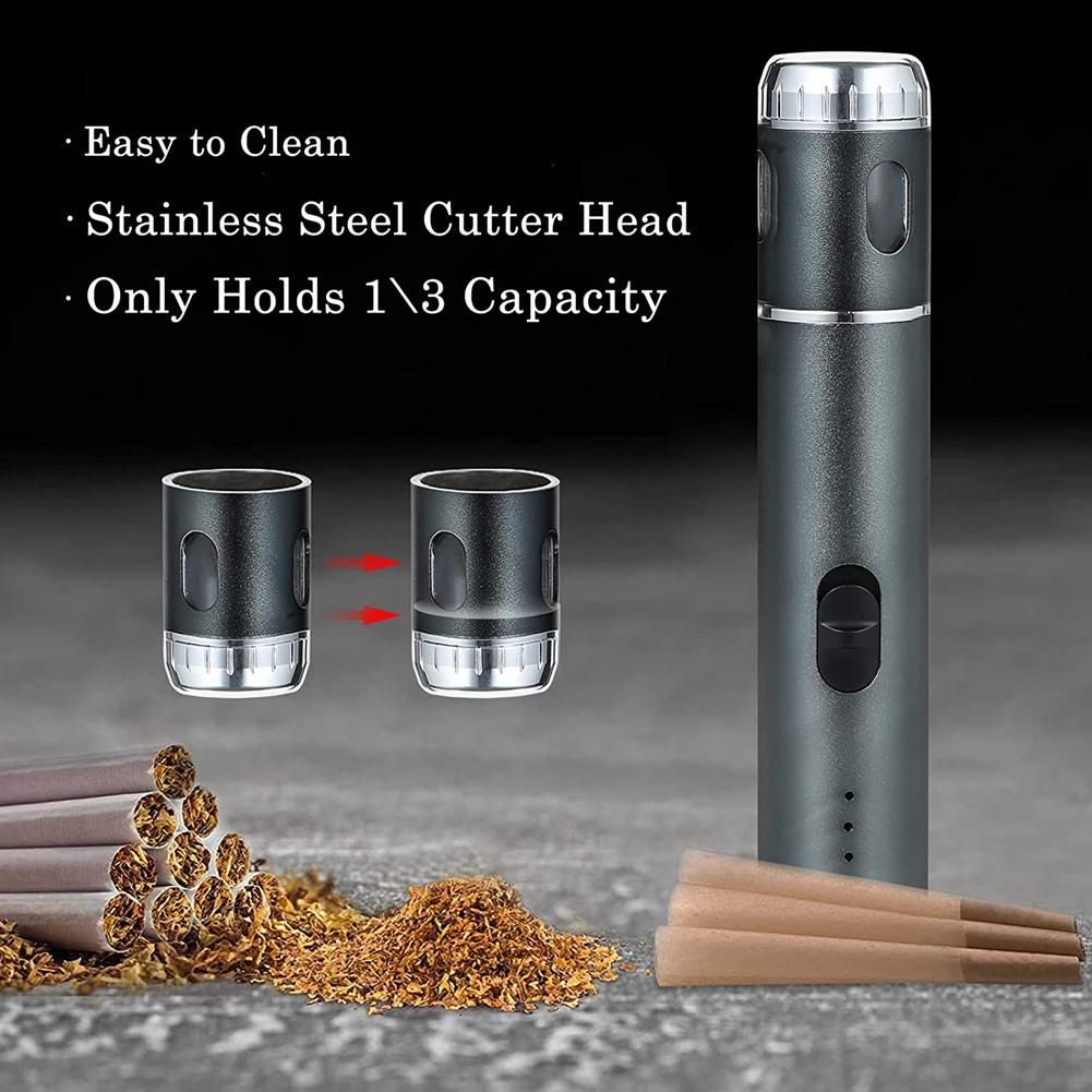 Electric Portable  USB Rechargeable Spice Multipurpose for Fluffy Product and the Kitchen Grinding Grey