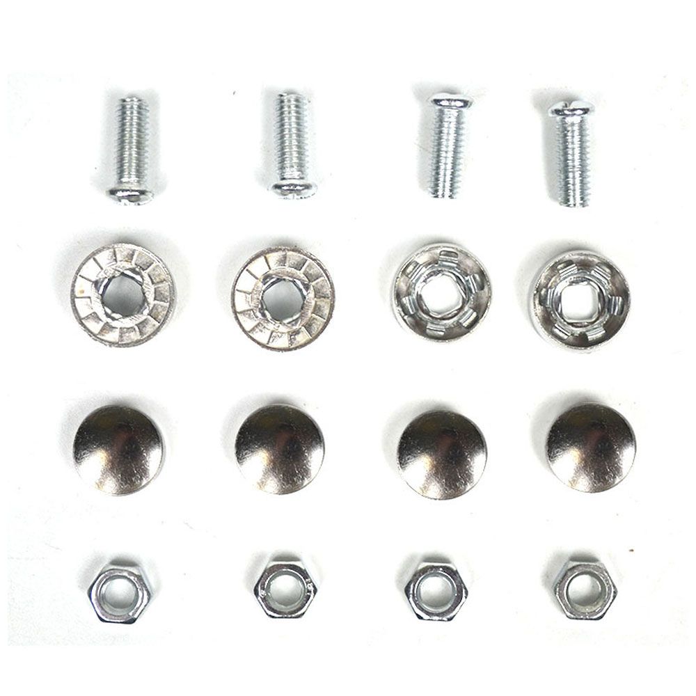 4pcs/set Chrome Anti-Theft Screws Car License Plate Bolts