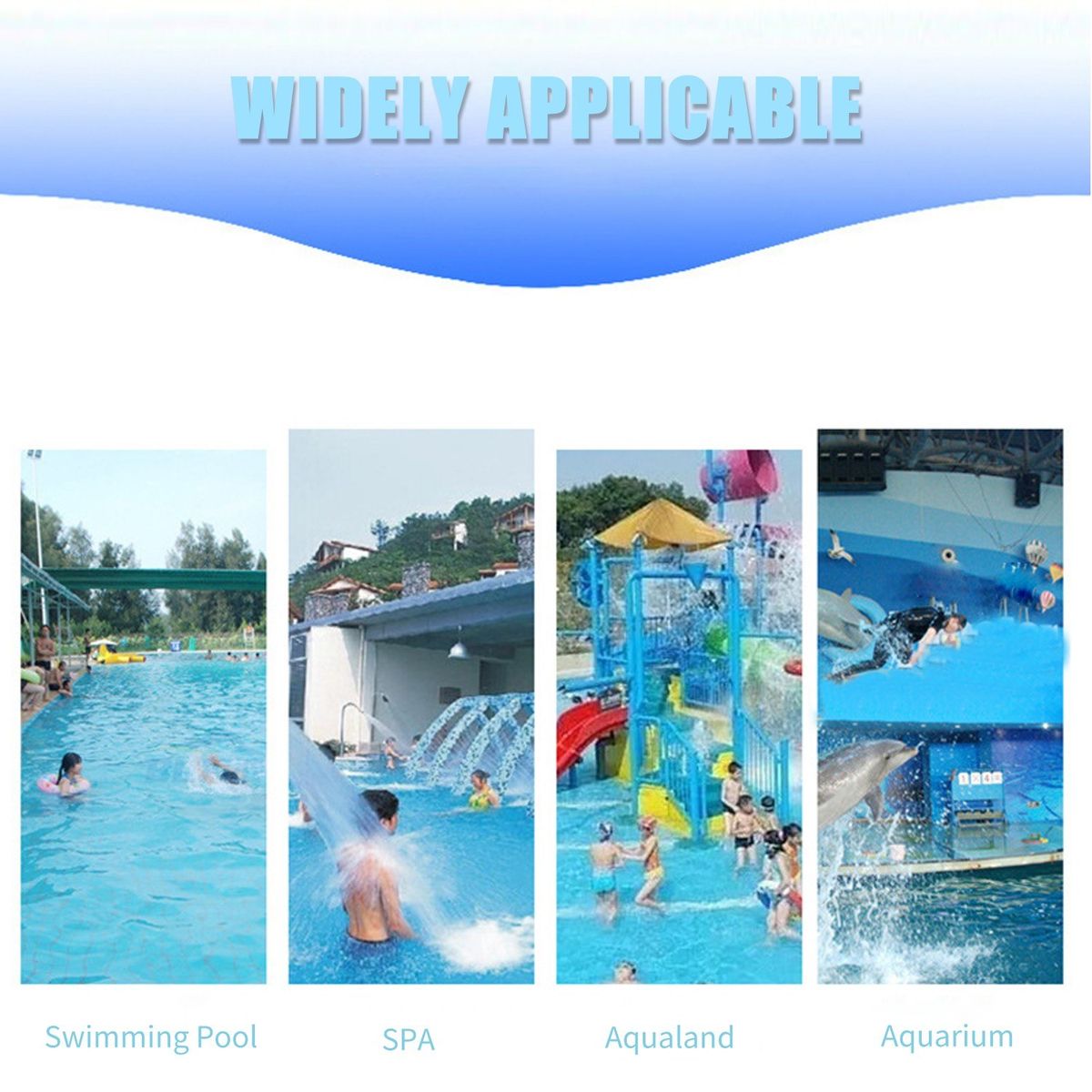 Swimming Pool Brush Heavy Duty Scrubbing Power Aquarium