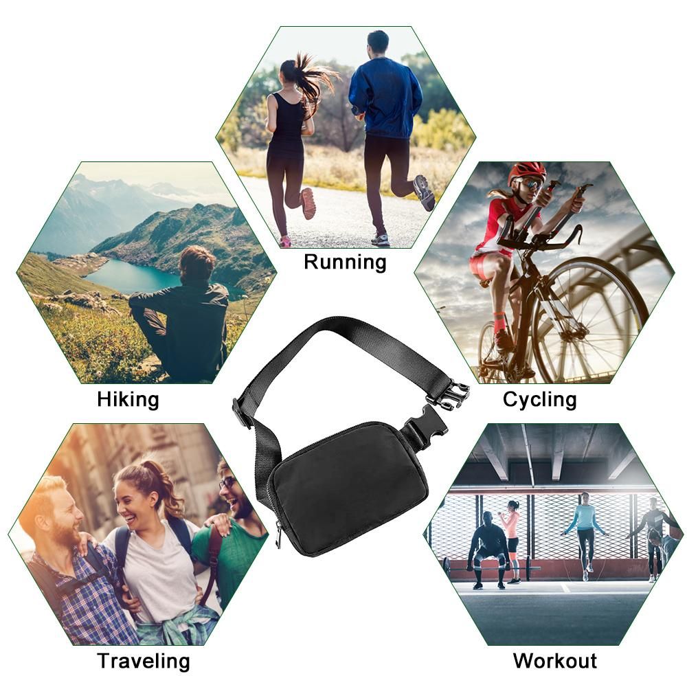 Fanny Pack Waist Belt Bag Crossbody Bag with Adjustable Strap for Men and Women Outdoor Workout Cycling Hiking Running Traveling