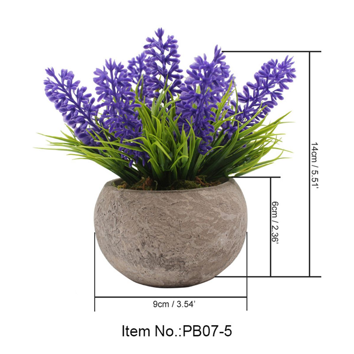 Mini Artificial Potted Plants Faux Green Grass Pot
