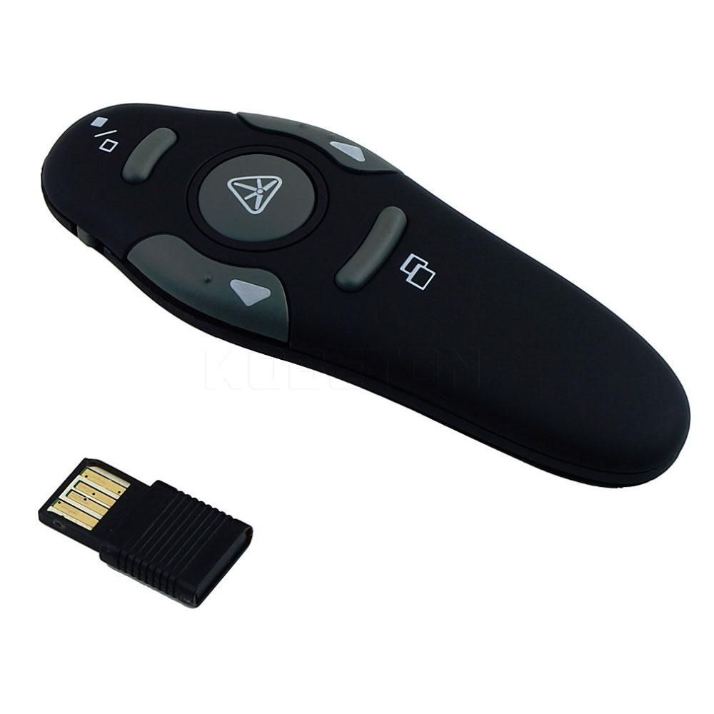 Hot Presenter Pointers 2.4G RF Wireless PPT Presentation Remote Control Red Light USB Flip Pen