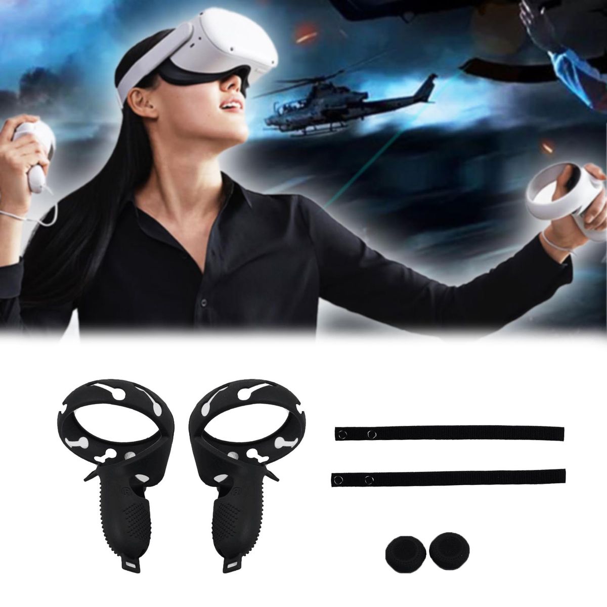 Touch Controller Silicone Grip Ring Cover Compatible With
