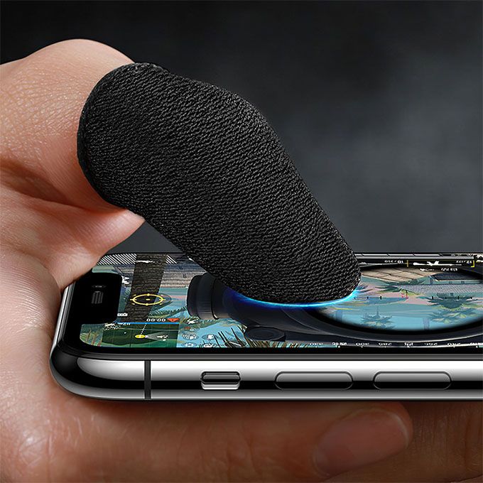 4Pcs Mobile Game Controller Finger Sleeve Sets Anti-Sweat