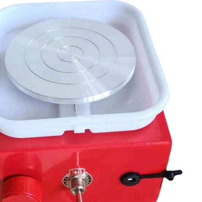 Pottery Wheel Machine Electric Mini With Turntable Tray For School Red