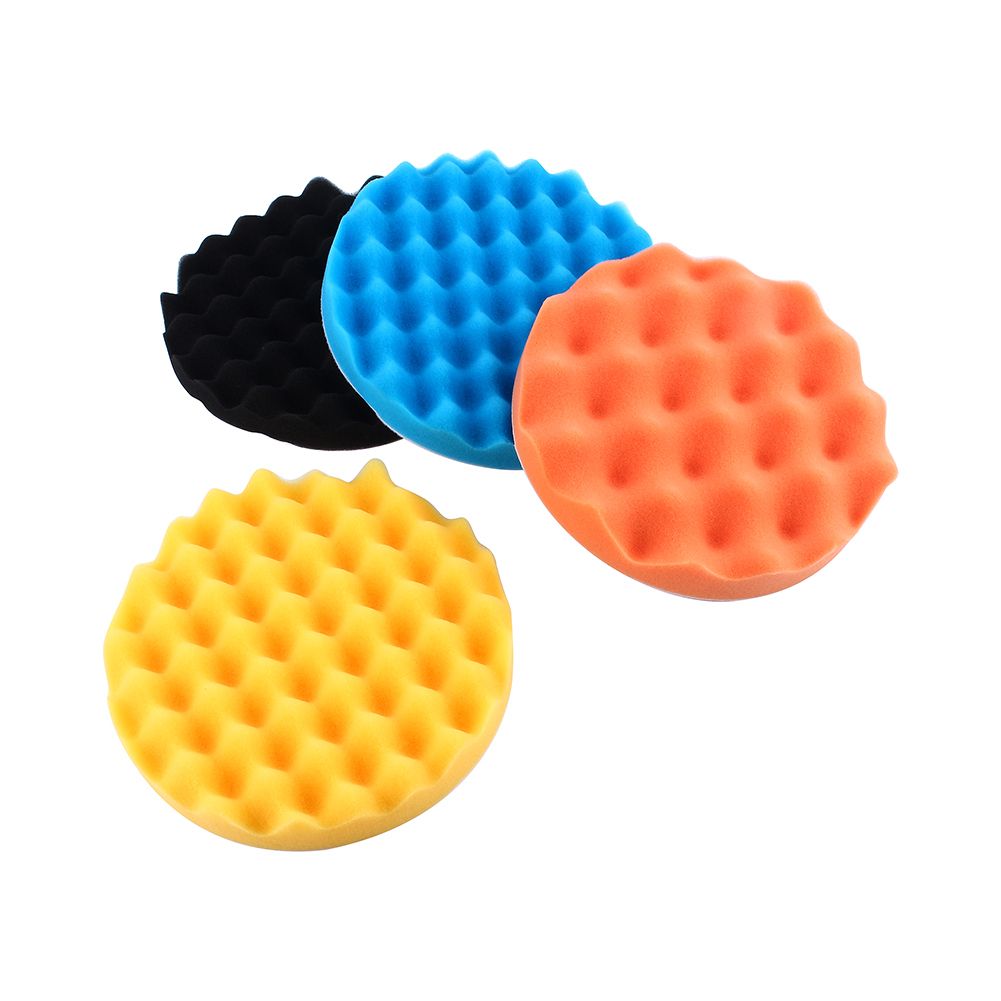 4Pcs 7 Inch Car Polishing Sponge Foam Pads Buffing Wax