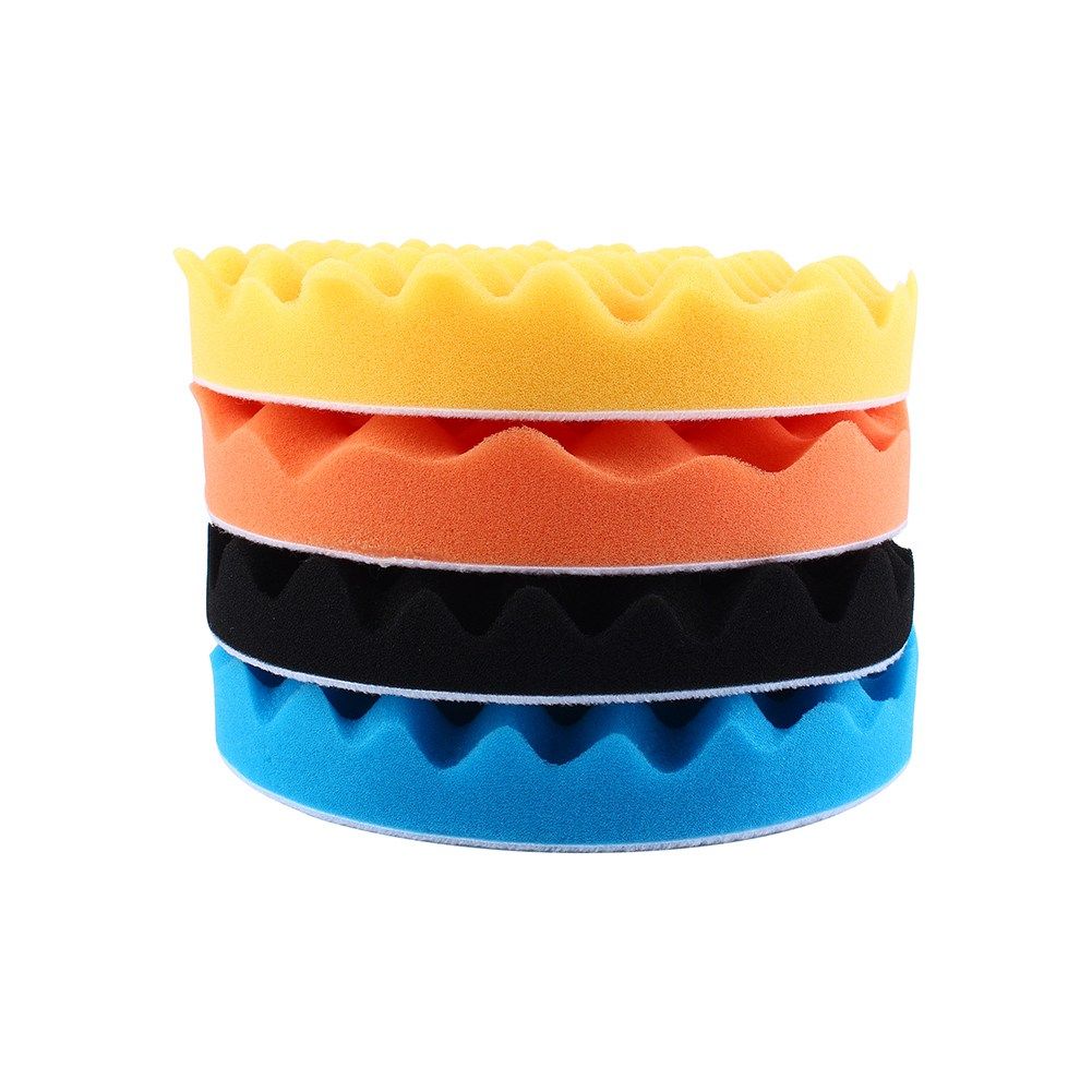 4Pcs 7 Inch Car Polishing Sponge Foam Pads Buffing Wax