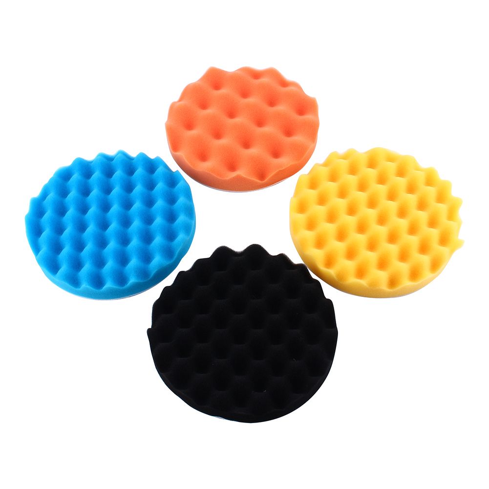 4Pcs 7 Inch Car Polishing Sponge Foam Pads Buffing Wax