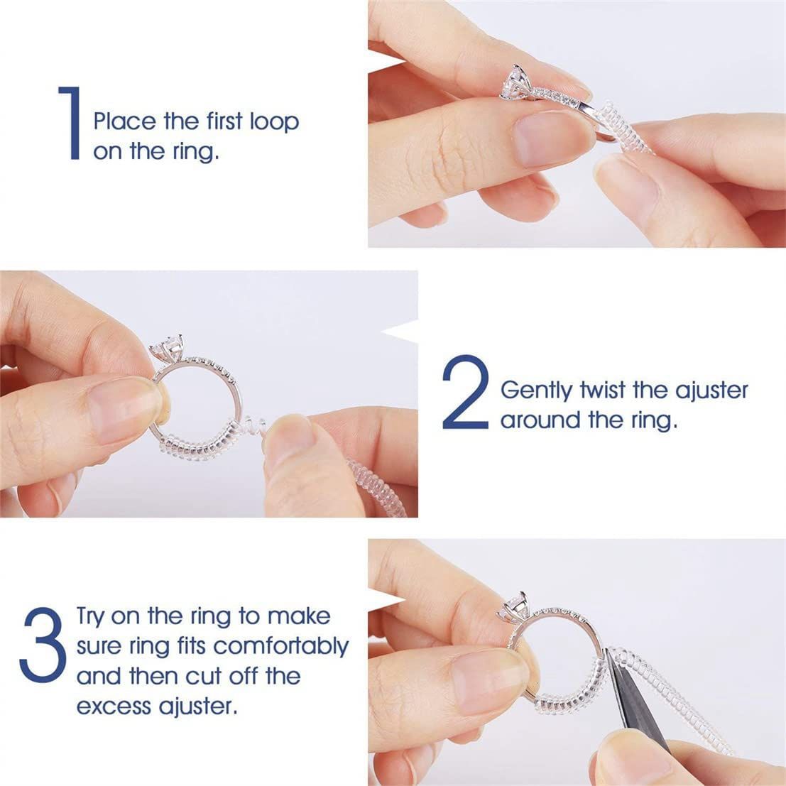 Ring Size Adjuster For Loose Rings Ring Silicone Tightener
