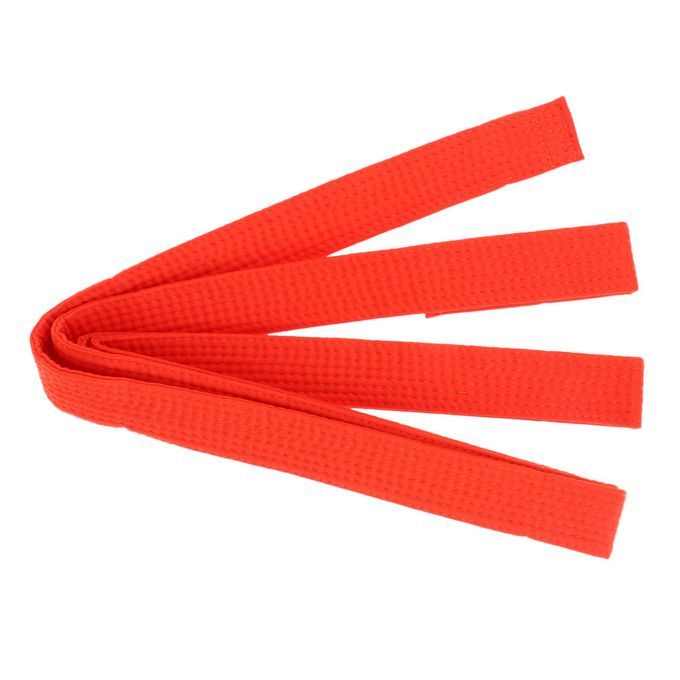 Comfortable Taekwondo Belt Karate Belt Judo Belt - Multicolor Orange