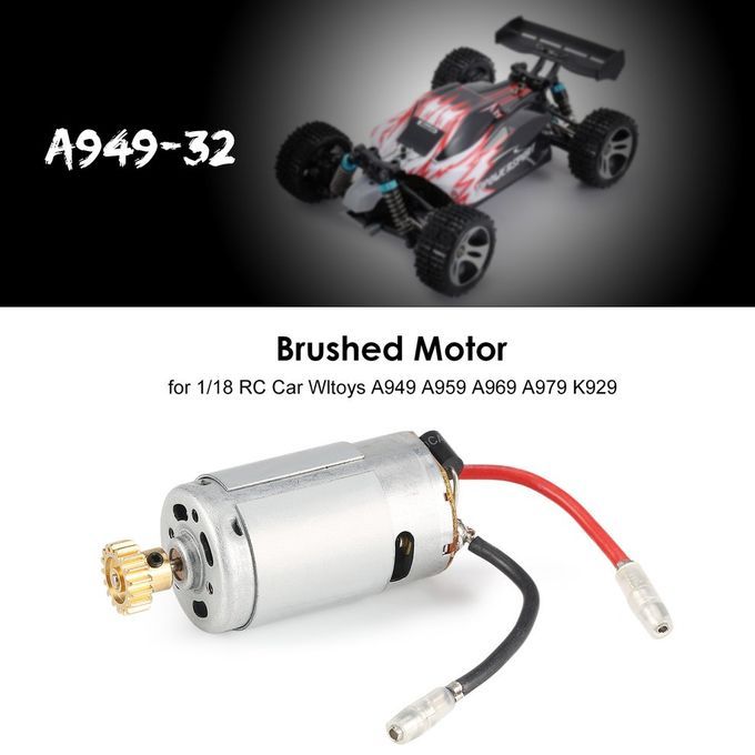 1/18 R   Ar Brushed Motor A949-32 Part For Wltoys A949 A959 A969 A979 K929-Silver