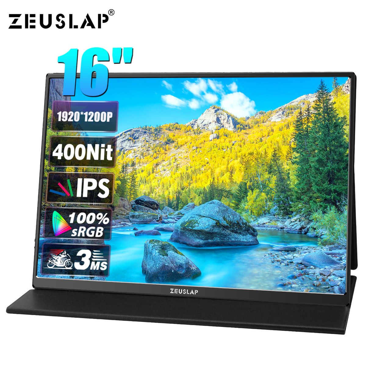 16Inch 1200P 100% SRGB Portable Gaming Monitor
