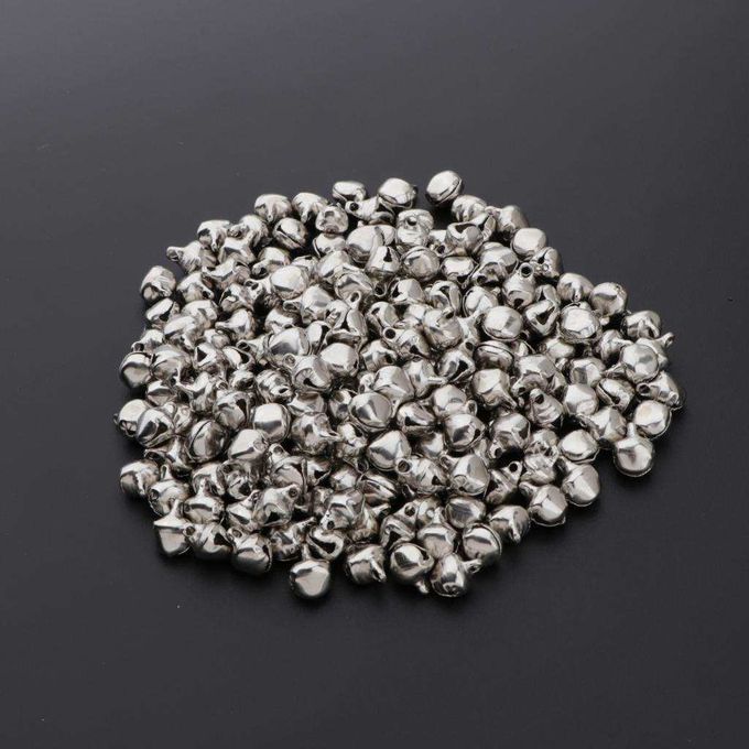 200pc 8mm Small Christmas Jingle Bells Bead Charms DIY Jewelry Making