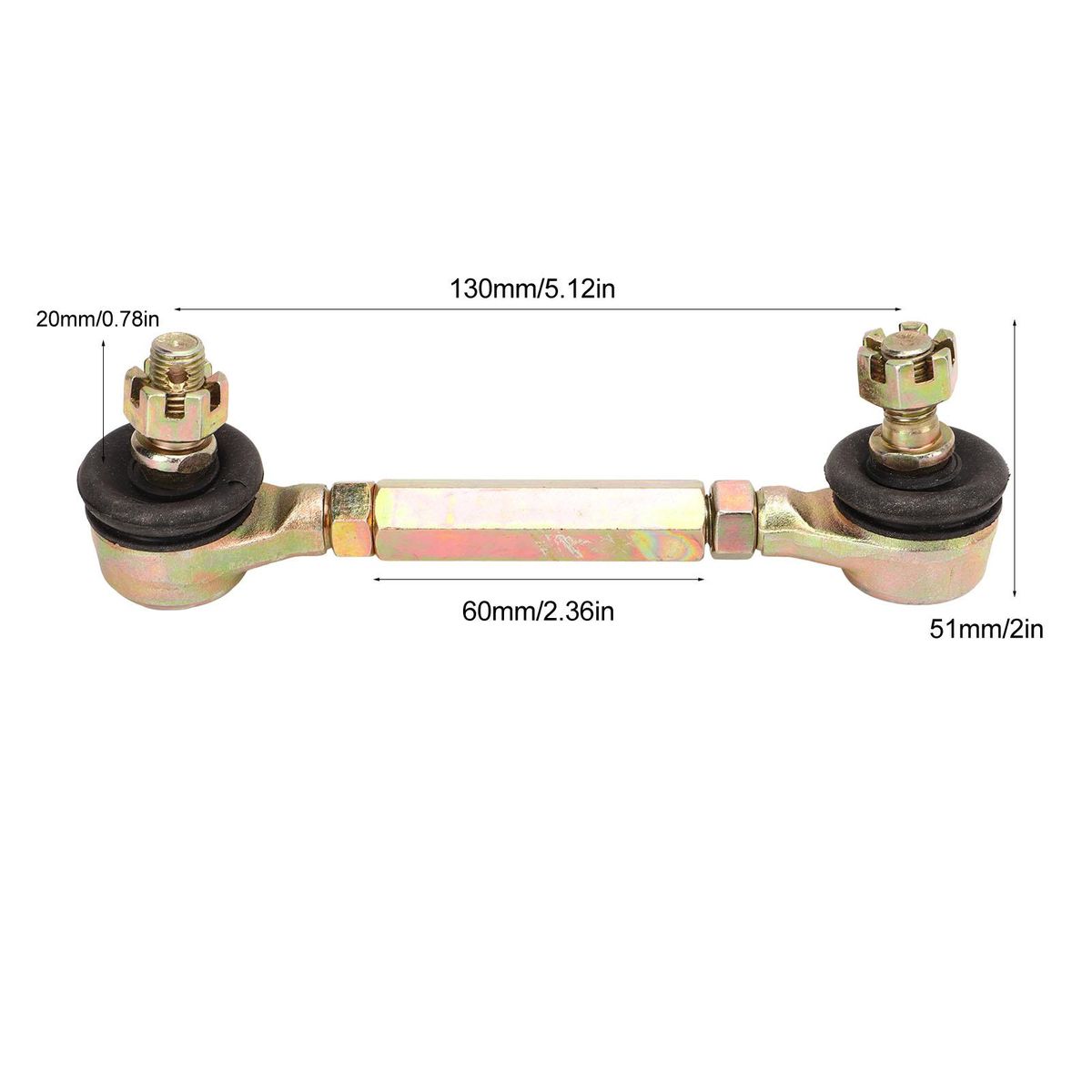 Tie Rod End Set Steel Alloy Sway Bar Ball Joint Stable Performance Practical Long Service Life Wear Resistant for Quad