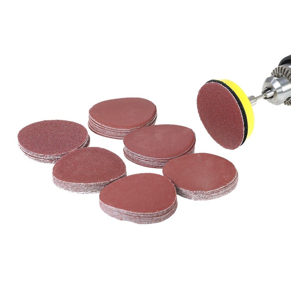 60PCS 50mm 2" Sander Disc Sanding Disk 100-2000 Grit Paper