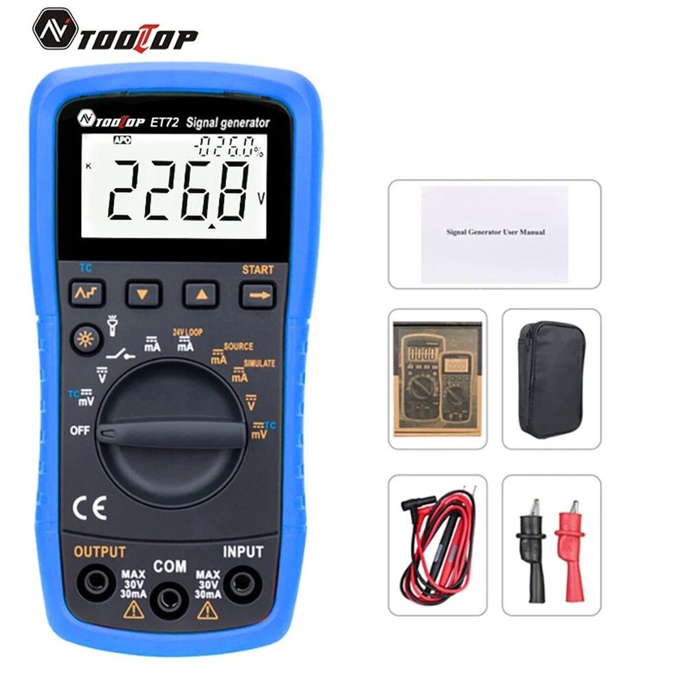 TOOLTOP ET72 Signal Generator Thermocouple Current Voltage