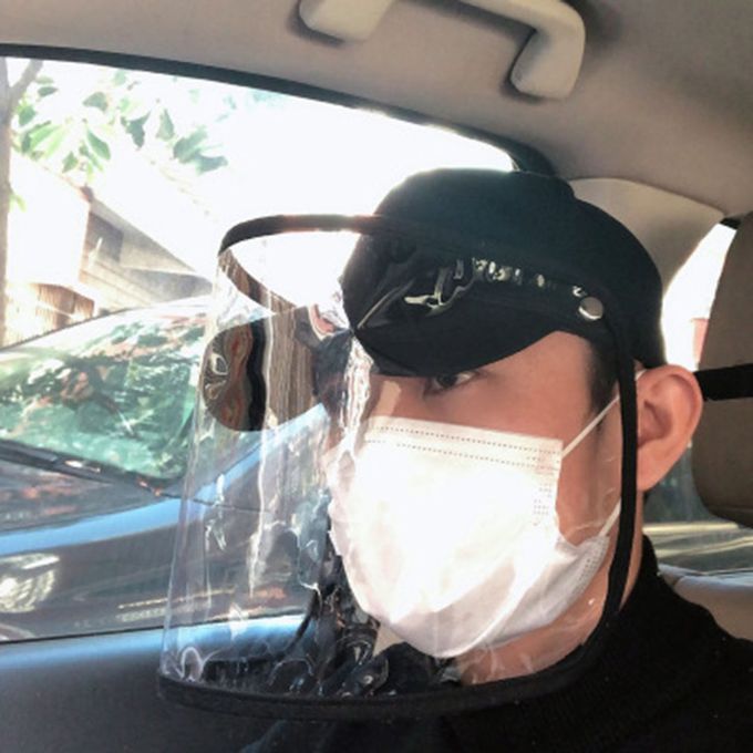 Anti-spitting Protective Hat Anti-dust Cover Peaked Cap