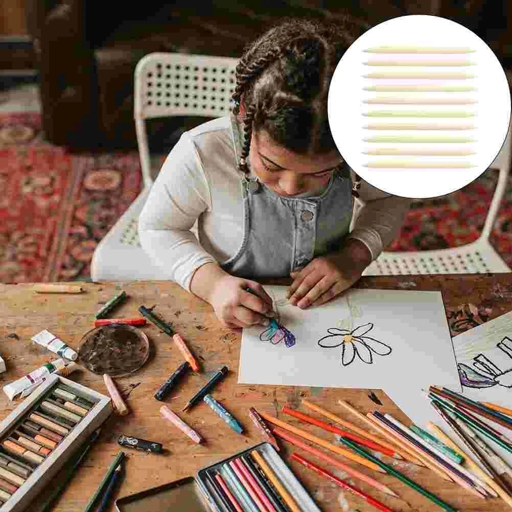 30 Pcs Scratch Stick Kids Stylus Sticks Dedicated Bamboo DIY Painting Tools Pens Papers Child Supply