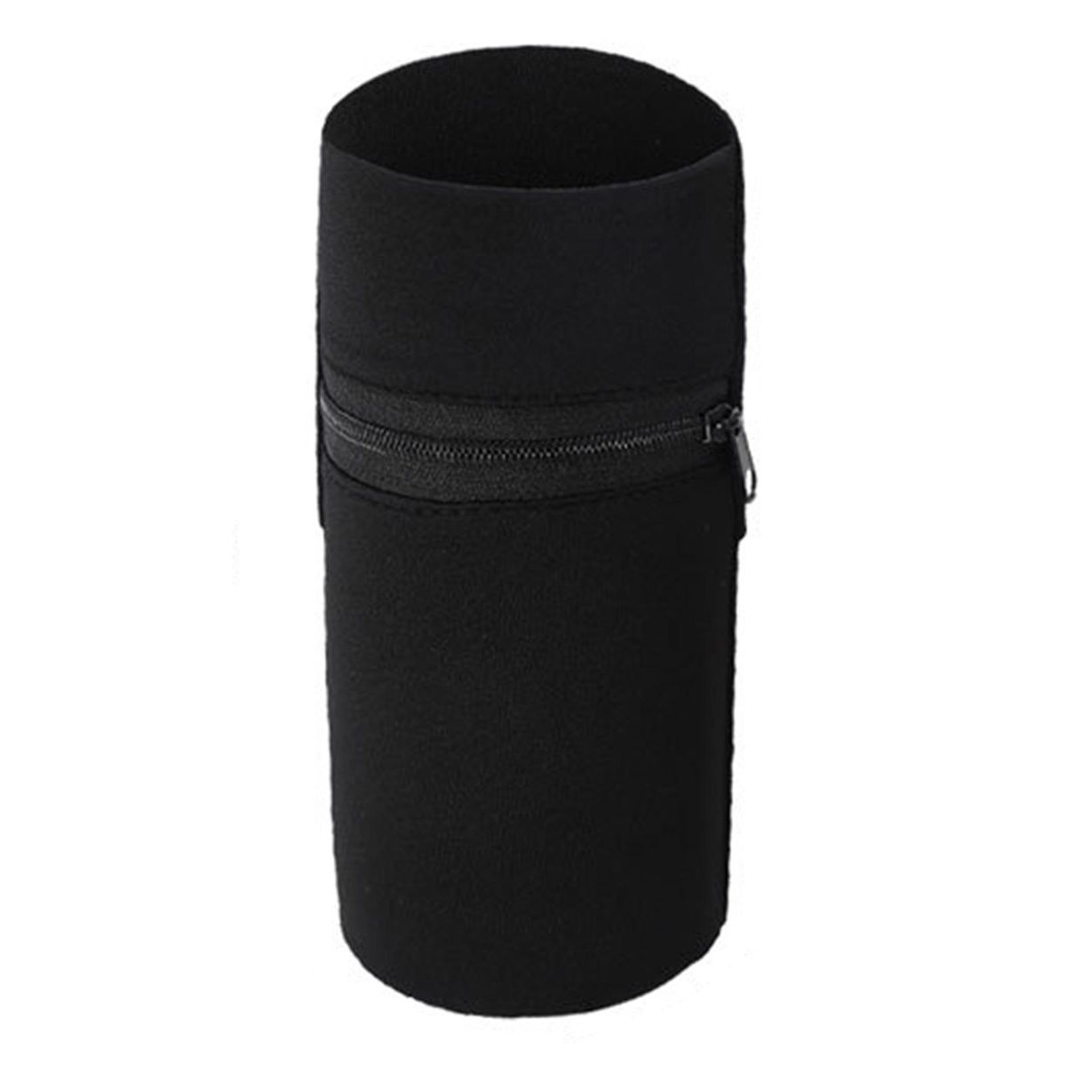 Running Sweatband Pouch Zipper Wrist Wallet Fitness Sweatband Black