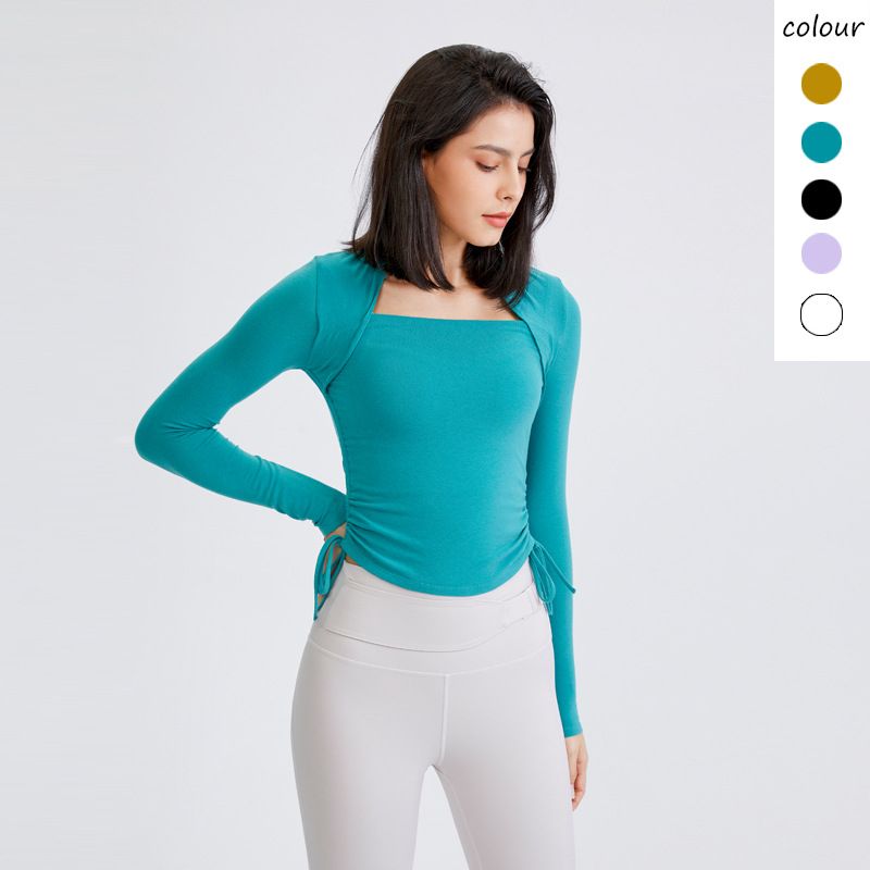 Women's Yoga Clothes Sports Tops Fitness T-Shirts Training