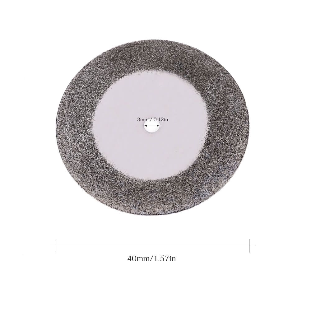 10pcs 25/30/40mm Diamond Coated Grinding 3mm Inner Diameter