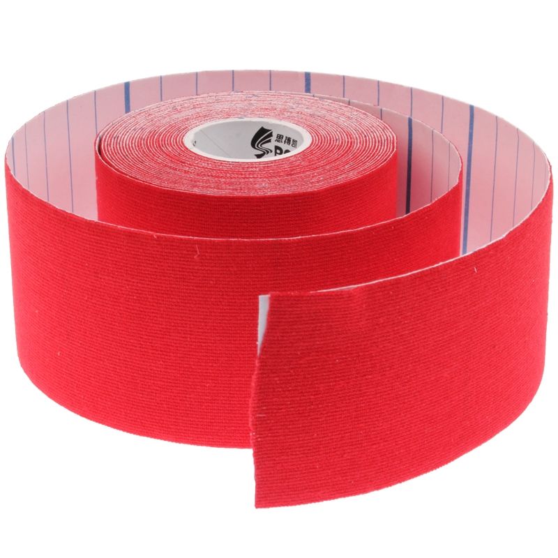 Waterproof Kinesiology Tape Sports Muscles Care Therapeutic Bandage Size: 5m(L) X 5cm(W)(Red)