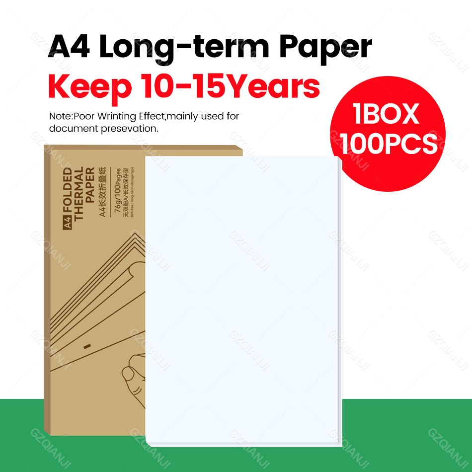 PeriPage A4 Portable Printer Roll Folded Paper USB Bluetooth Thermal Document Printer
