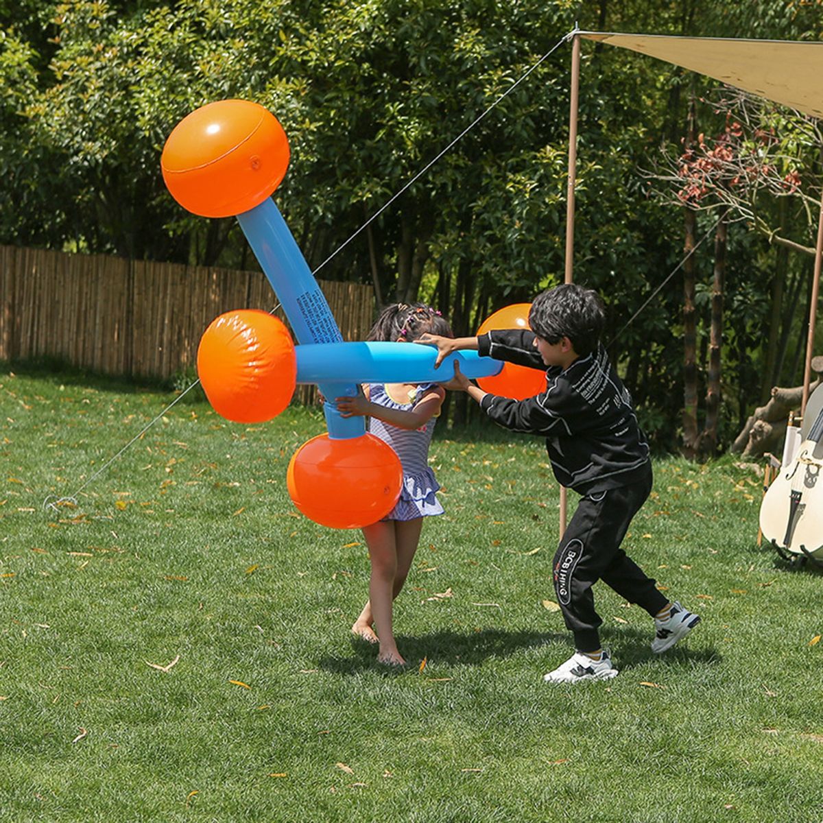 2Pcs Inflatable Hammer Inflatable Hammer Summer Battle Rafts Orange