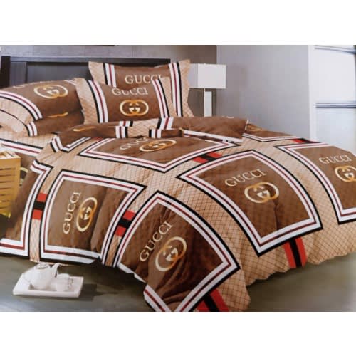 Duvet With Bedsheet And 4 Pillowcases - Gucci Print