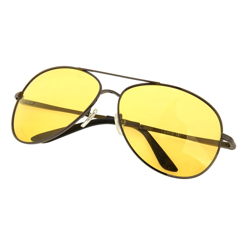 Mirror UV 400 Yellow Night Vision Polarized Eyeglasses