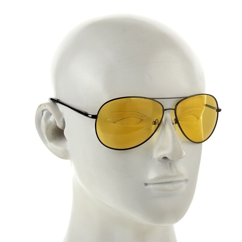 Mirror UV 400 Yellow Night Vision Polarized Eyeglasses