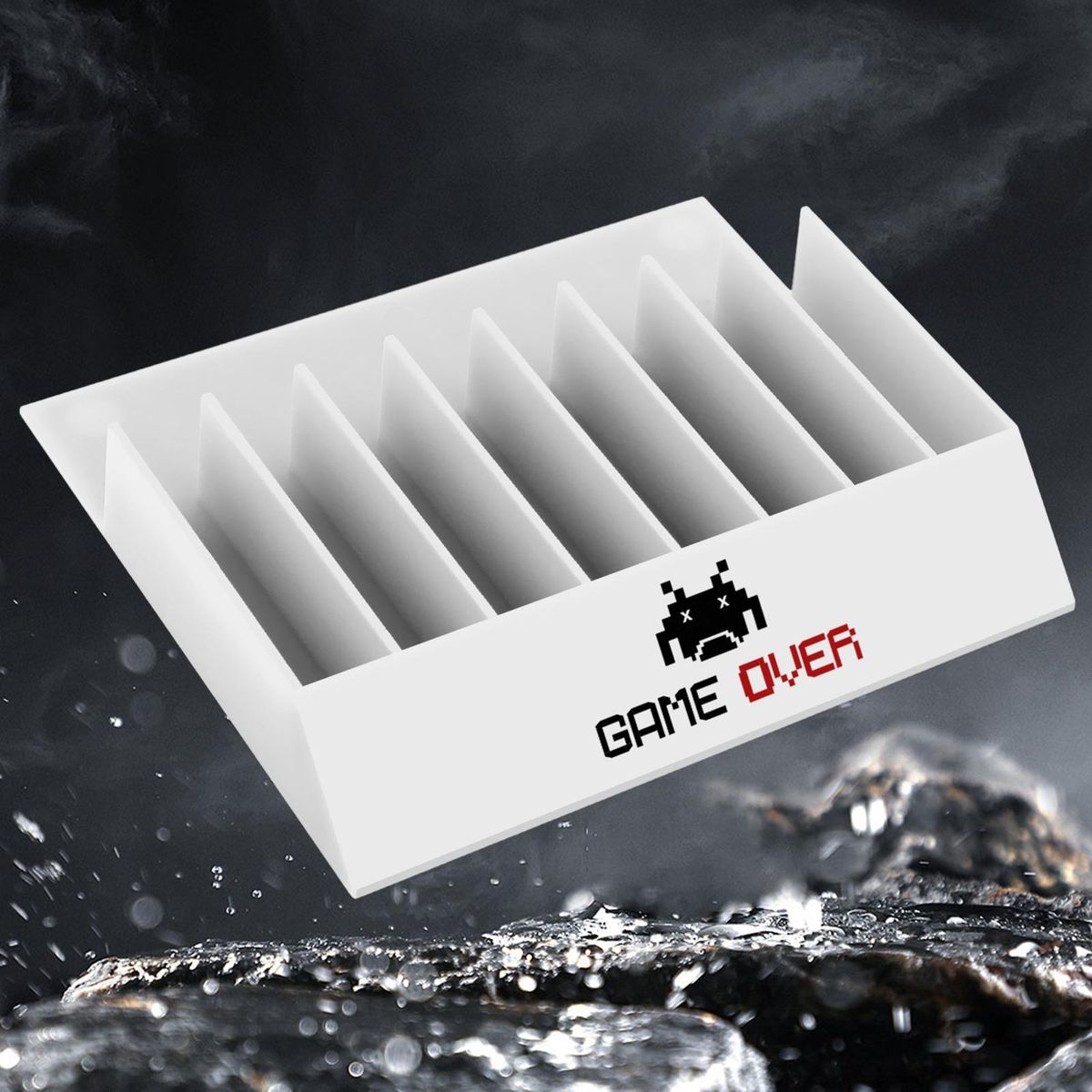 Personalized Game Display Stand Universal Game Disc Organizer for Ps5 White