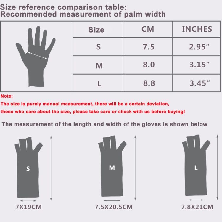 Health Care Half Finger Gloves