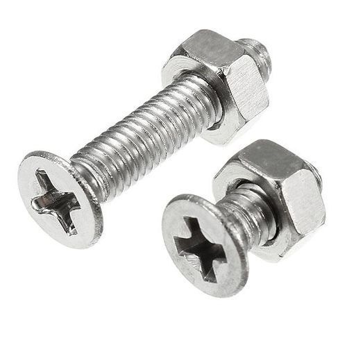 Suleve M4SP2 M4 Philips Flat Head Screws Bolts Nuts Assortment Kit 250Pcs