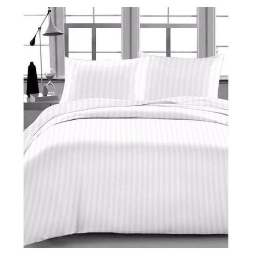 Striped Bedsheet - White