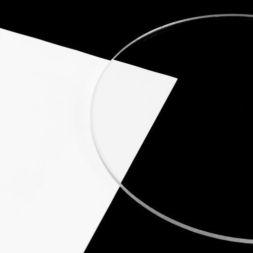 2mm 90mm Dia Plastic Sheet Round Acrylic Plexiglass Plate DIY Model Craft