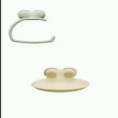 Soap Dish With Suction Cup And Tissue Holder
