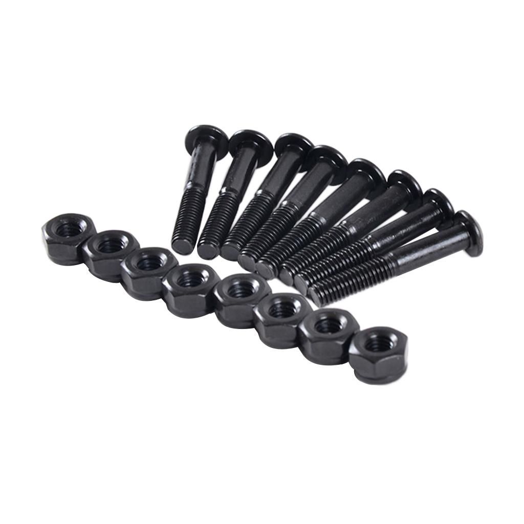8 Pcs/Pack Skateboard Longboard 33mm Screws Bolts Nuts Set Replacment