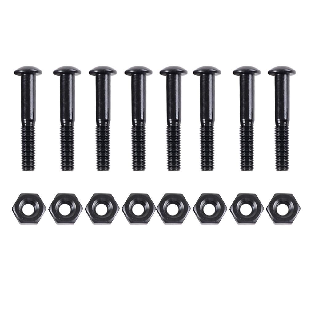 8 Pcs/Pack Skateboard Longboard 33mm Screws Bolts Nuts Set Replacment