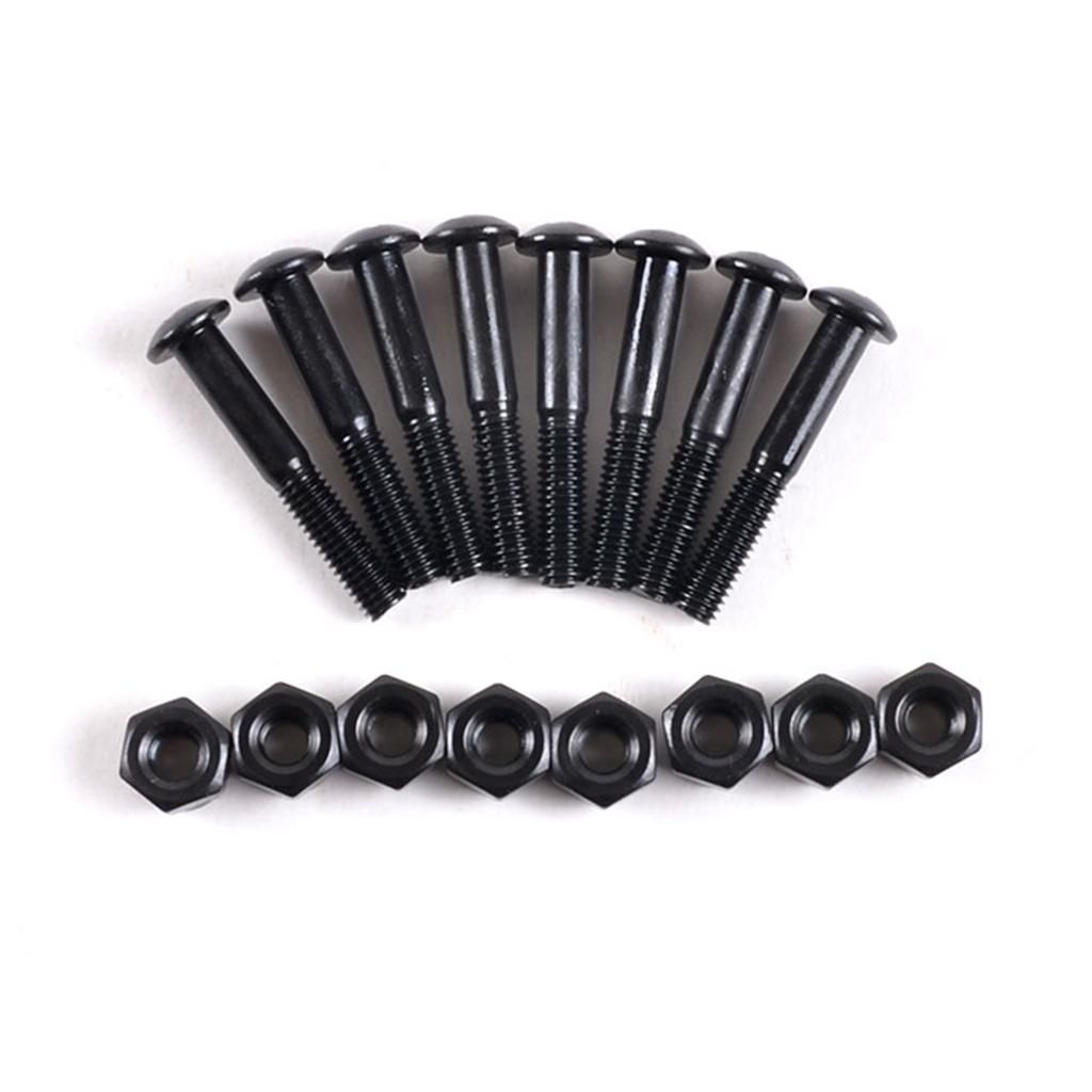 8 Pcs/Pack Skateboard Longboard 33mm Screws Bolts Nuts Set Replacment
