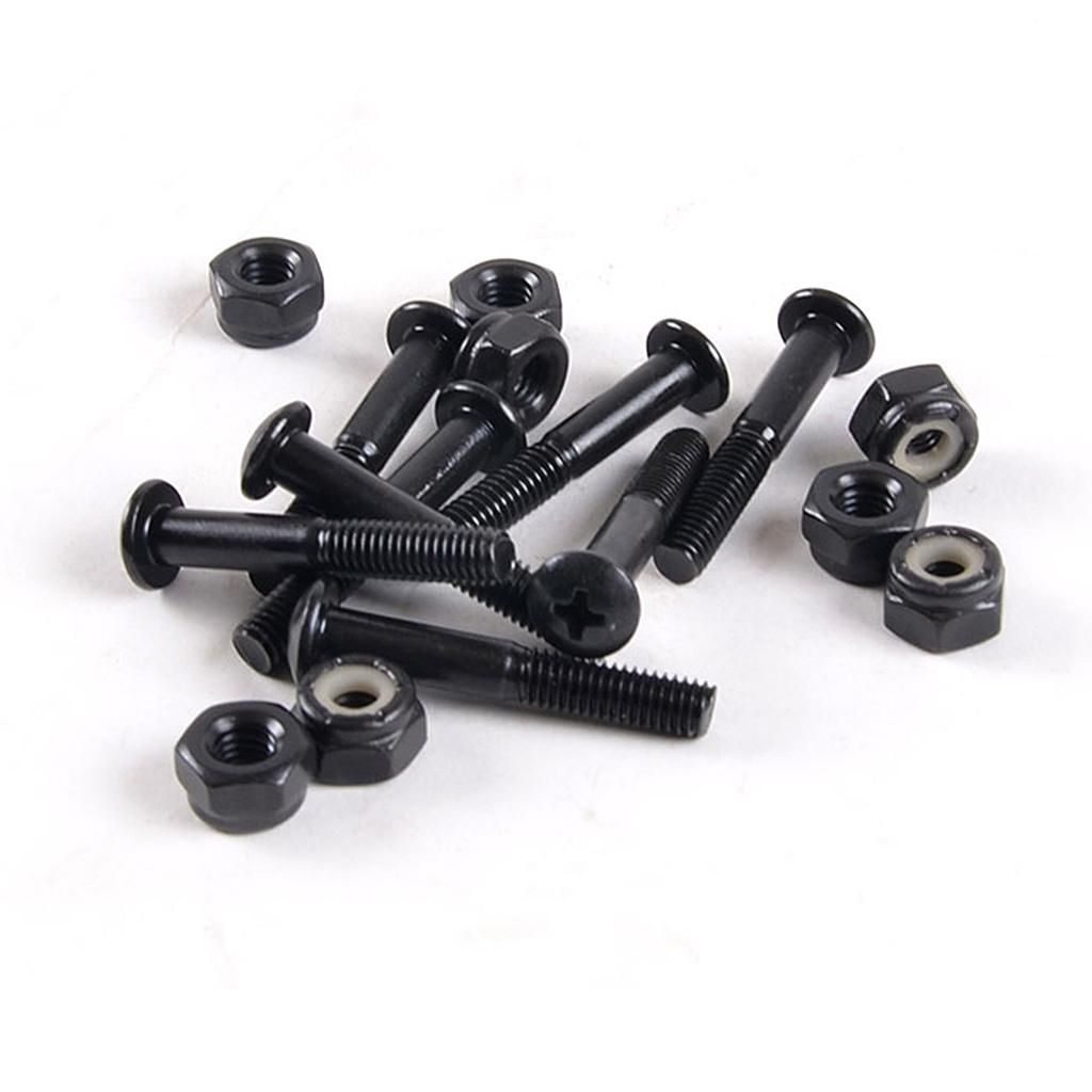 8 Pcs/Pack Skateboard Longboard 33mm Screws Bolts Nuts Set Replacment